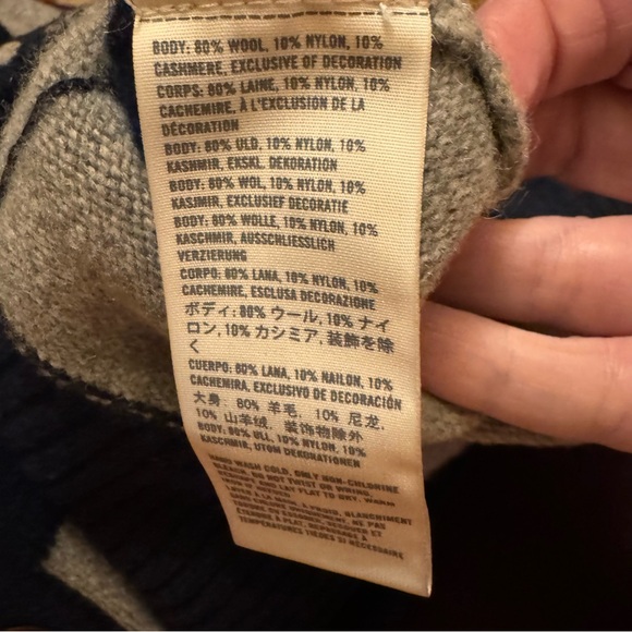 Abercrombie and Fitch Vintage Y2K Style Striped Button Cardigan Size XXL Preppy - Picture 5 of 9